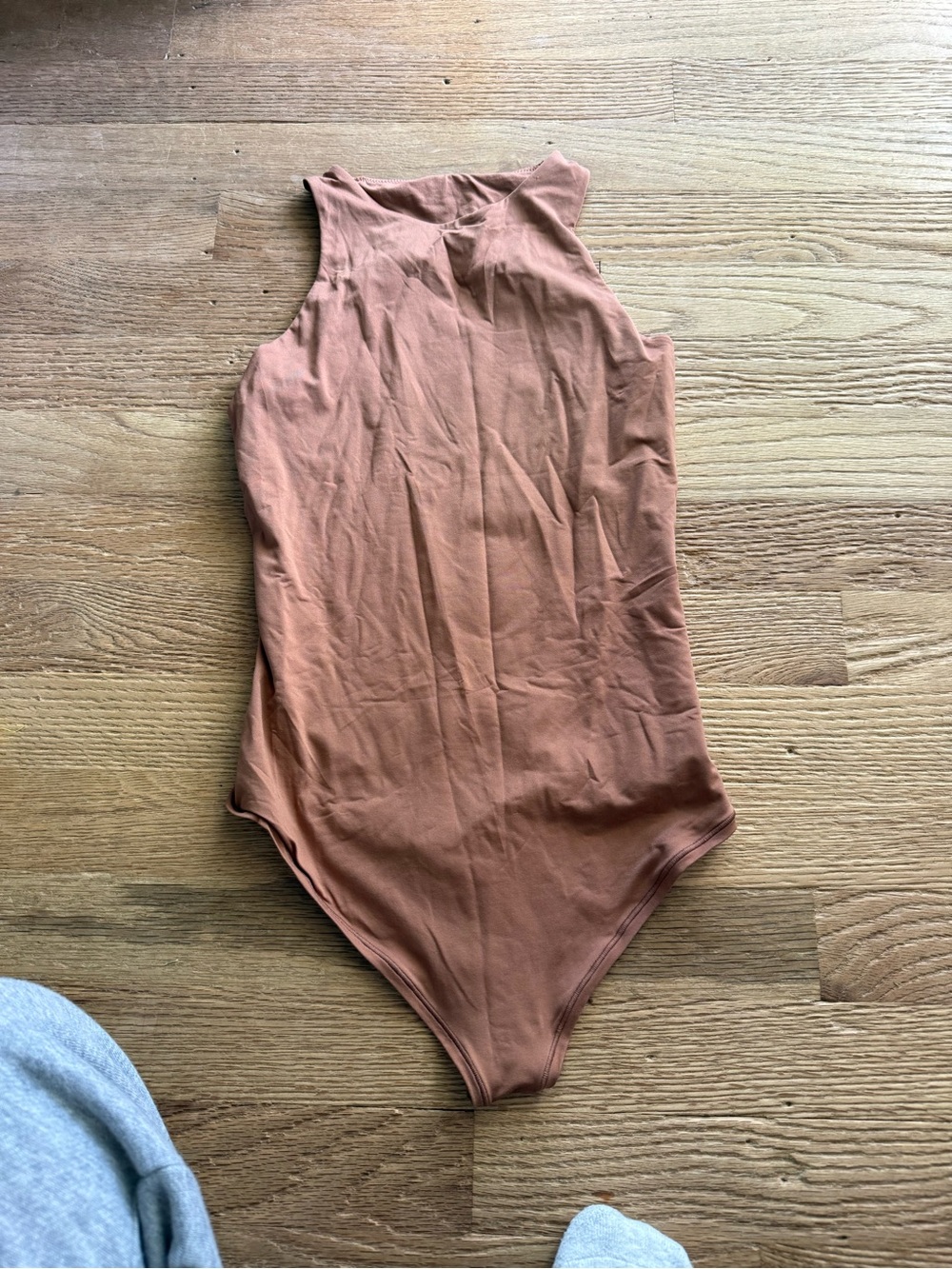 PINK Victoria's Secret Sleeveless Bodysuit in Rust